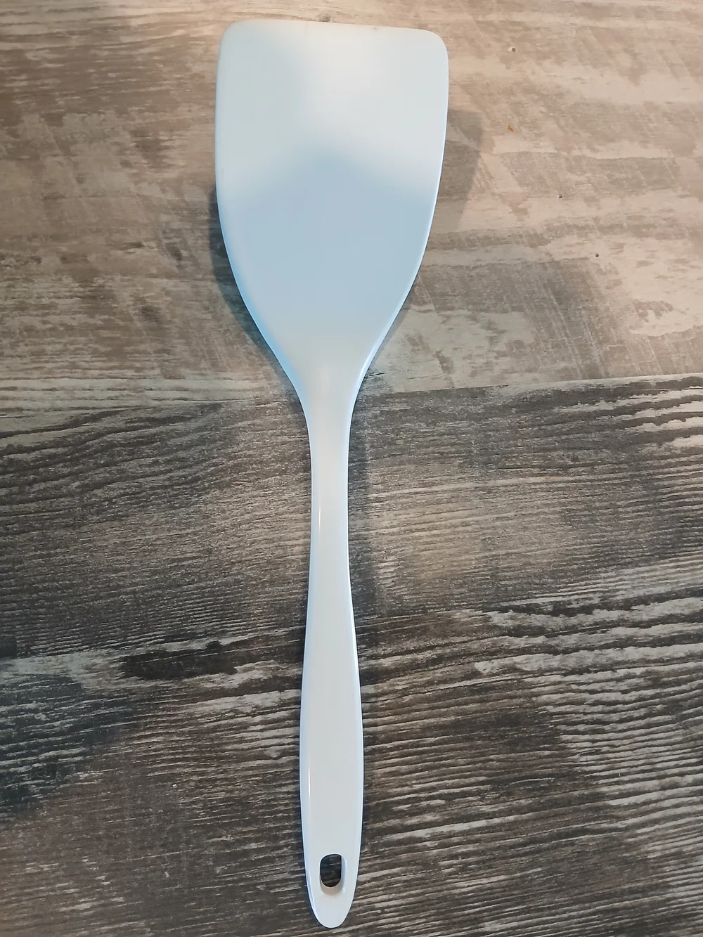 Vintage  Melamine Ware 11” White Cream Spatula Turner Flipper MCM